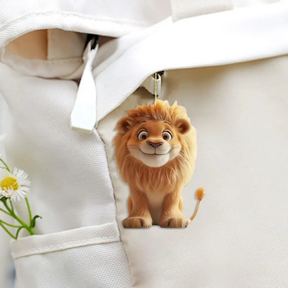 

Lion Car Pendant Acrylic Car Ornament Lion Shape Car Ornament Vibrant Acrylic Figure Decorative for Automobile for Vehicle
