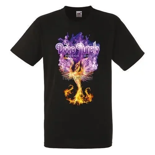 

Summer 2018 New Deep Purple Phoenix Rising Mens Black Rock T-Shirt New Sizes S-Xxxl Summer Style T Shirt