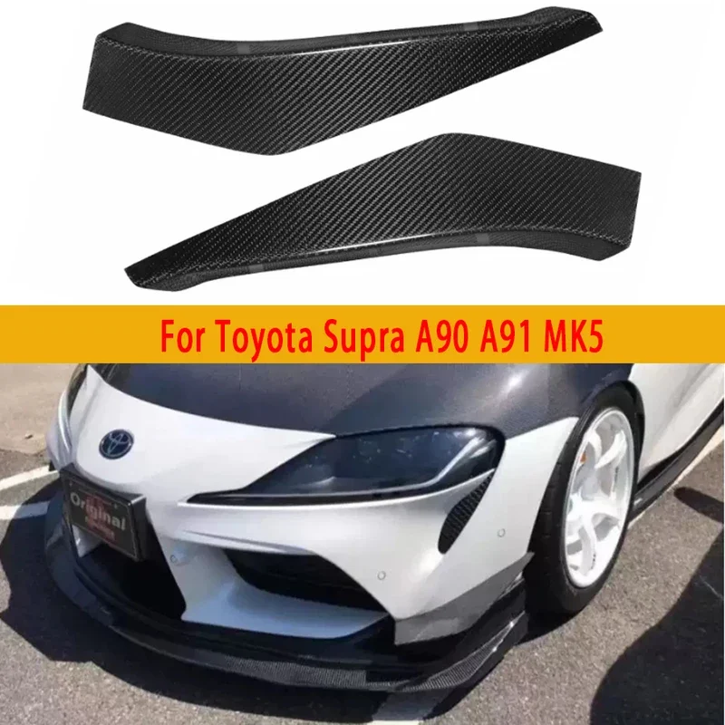 

Для Toyota Supra A90 A91 MK5 ветровой нож из углеродного волокна, противотуманная фара, декоративная полоса для вентиляционного отверстия, автомобильные аксессуары, комплект кузова