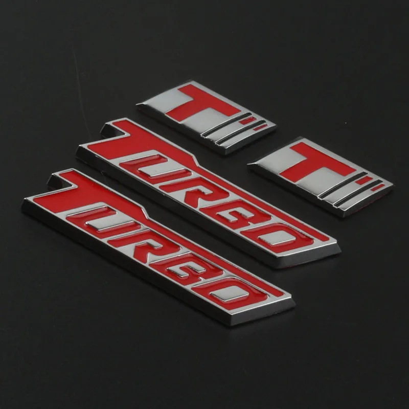 Car Sticker T Logo Sticker Emblem Badge Rear Trunk 3D Auto Decals for Buick T Excelle XT GT T Turbo HRV Regal Encore Car Styling