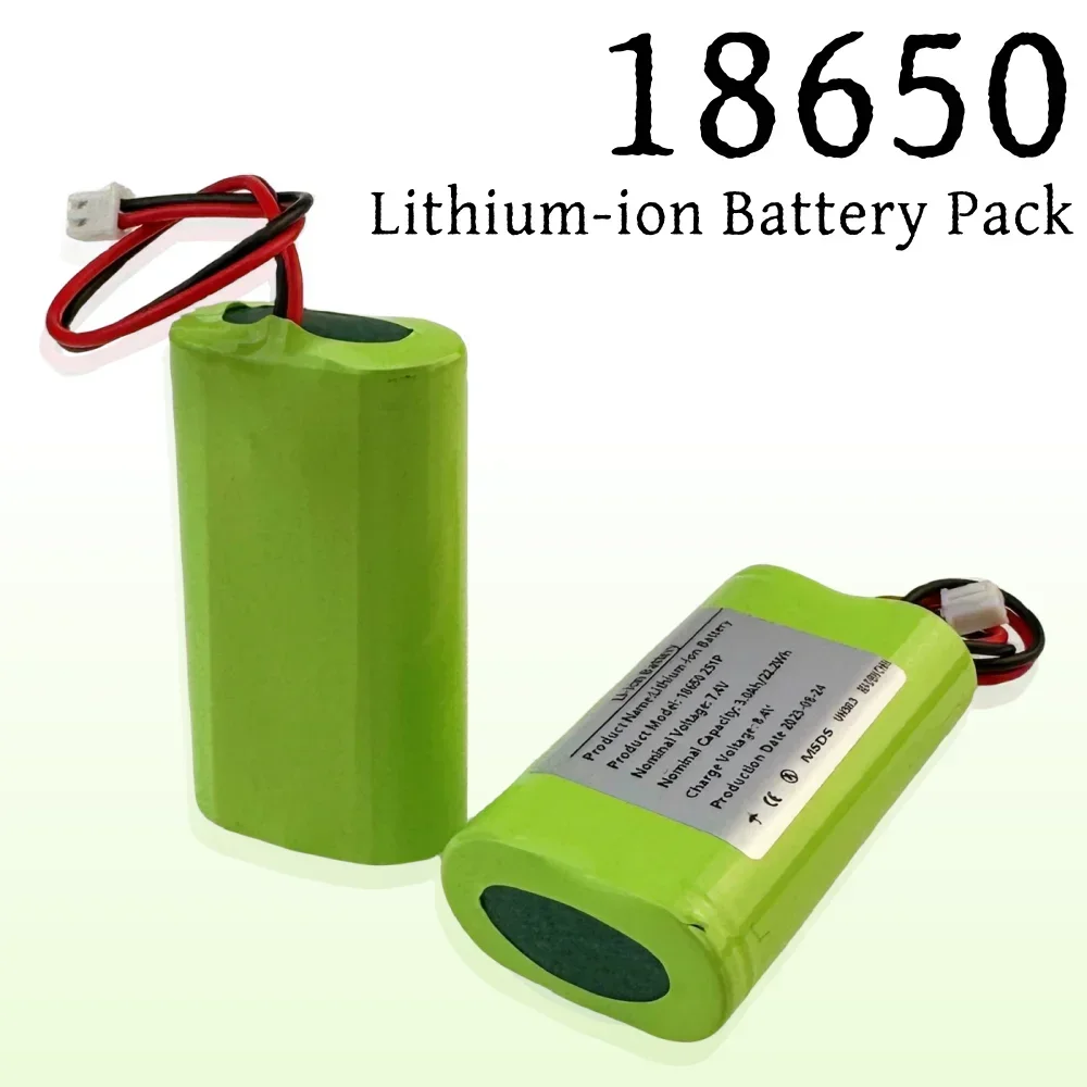 

2S1P 7.4V 3000mAh 18650 Rechargeable Lithium-ion Battery Pack Suitable for LED Lights Remote control Security Equipment etc