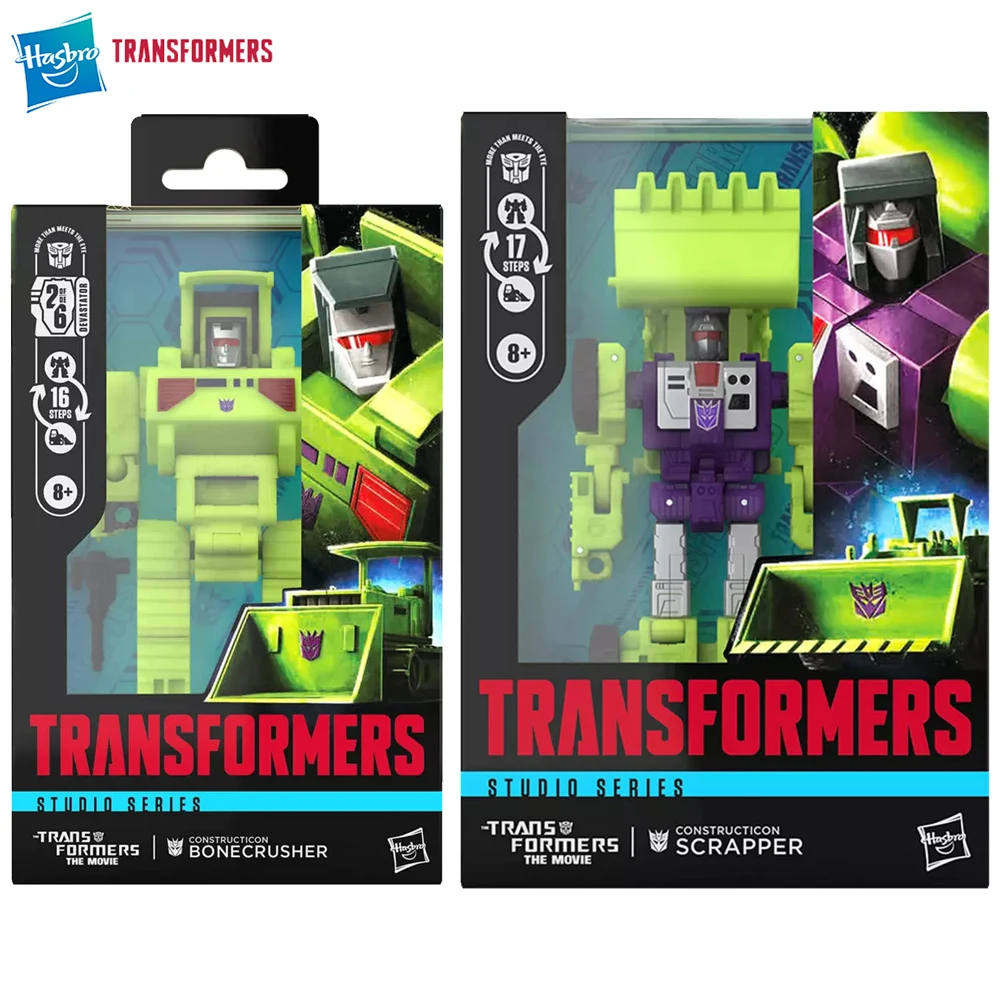 

[In-Stock] Hasbro Transformers Studio Series SS-86 Constructicon Bonecrusher & Scrapper Collectible Action Movie Figure Toys