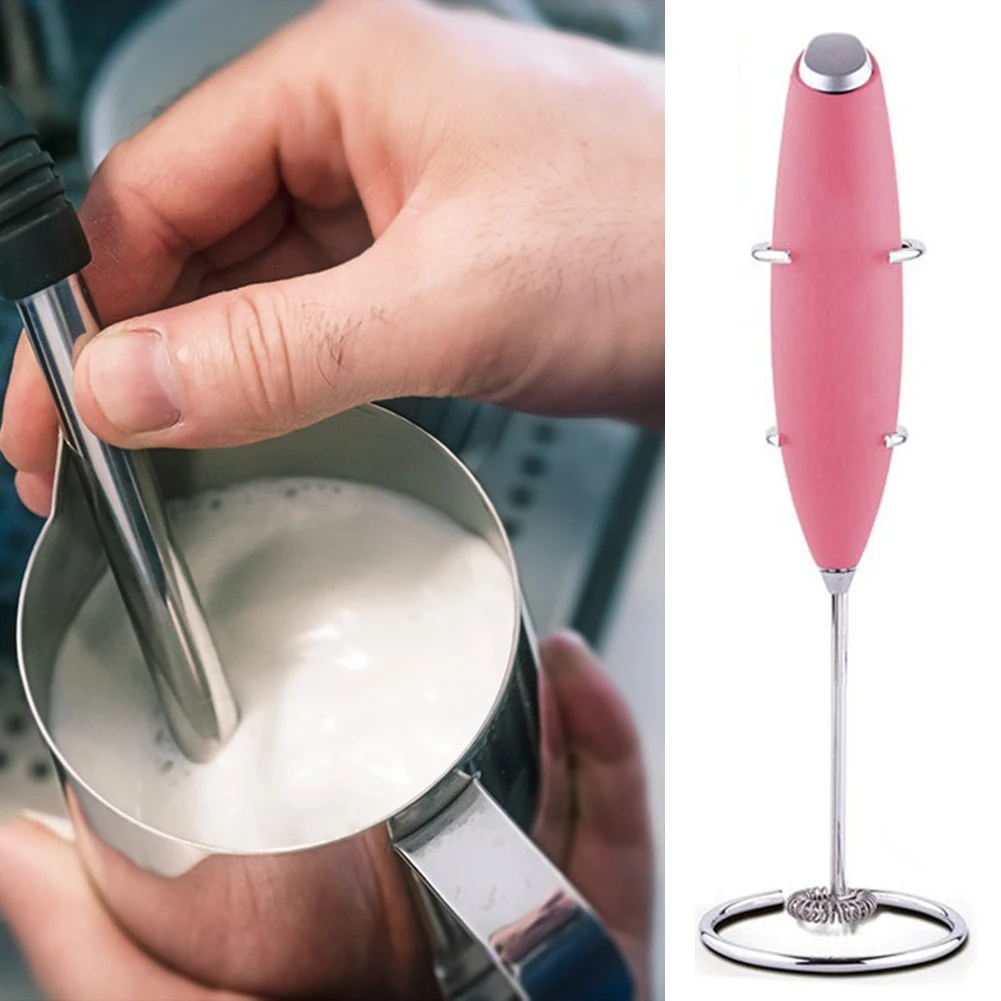 Multifunctional Handheld Milk Frother Foamer Battery Powered Whisk Kitchen Stirring Tool