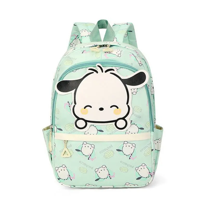 MINISO Kuromi Kawaii plecak Boy Girls szkolna torba na Laptop ramiona na co dzień podróż na kemping lekki plecak