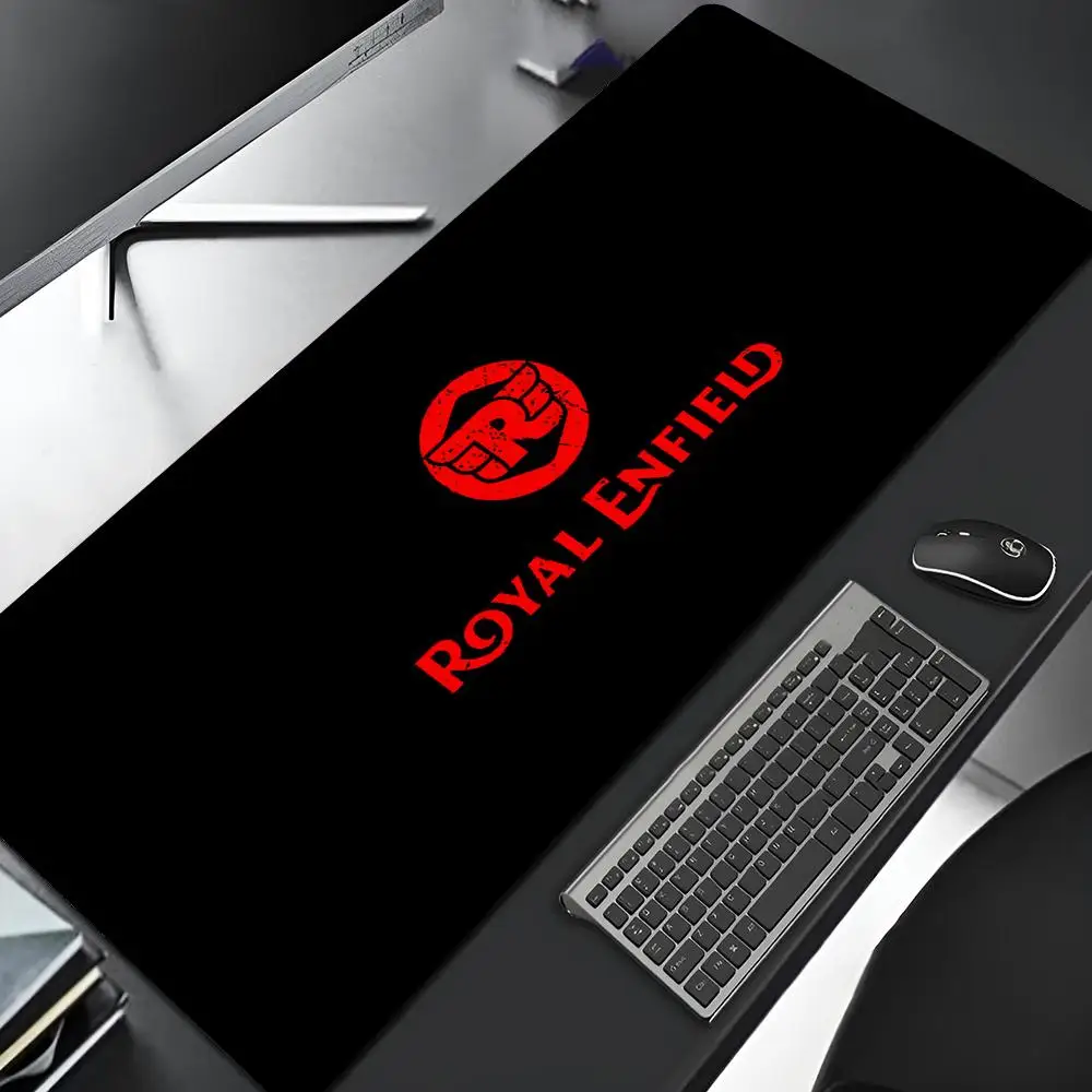 لوحة ماوس RoyalS E-Enfields بحافة قفل للألعاب، لوحة مفاتيح كبيرة لألعاب الكمبيوتر، لوحة ماوس فنية مطاطية كبيرة للكمبيوتر المحمول