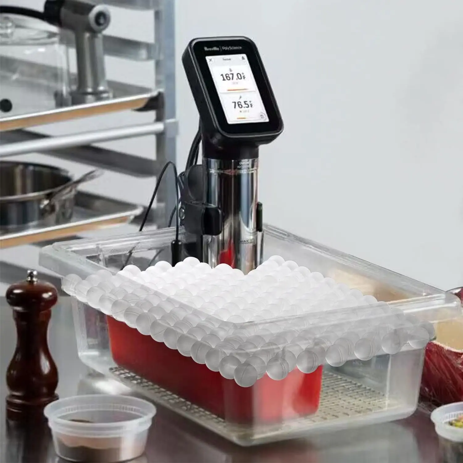 

250 шт. вегетарианские шарики для сохранения тепла Sous Vide, аксессуары для медленной кухонной машины для предотвращения изоляции и испарения