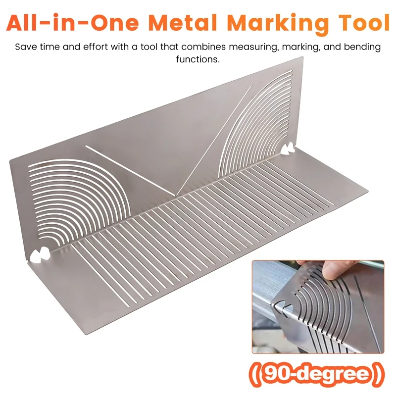 Precise-Flex Angle Arc Marking Tool For 20-100MM Square-Pipe Metal Pipe Saddle Cutting Guide Pipefitter Measuring Tool