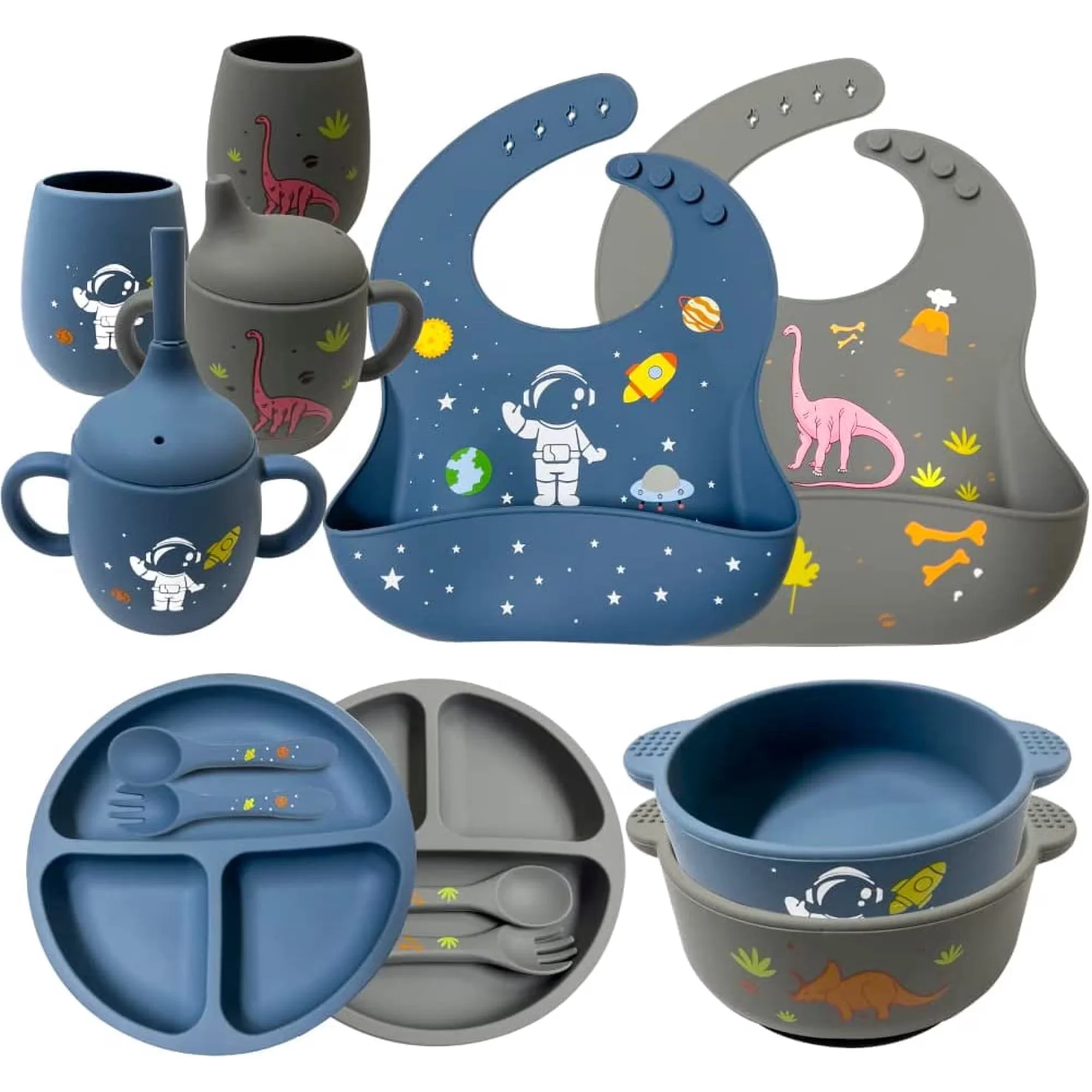 Baby Led Weaning Set - Мягкий силиконовый набор для кормления младенцев
