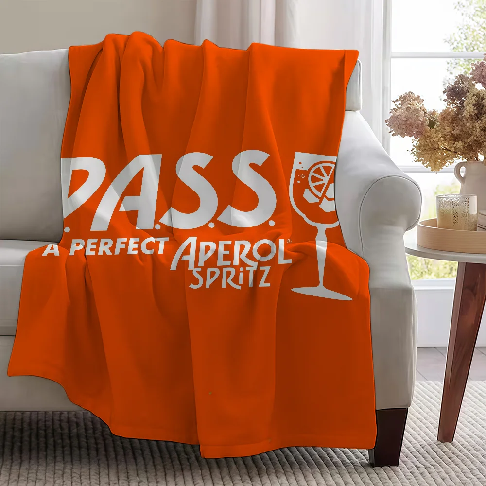 A-AperolS-ES S-SpritzS-ES Logo Blanket Soft Warm Furry Throw Super Kids Toys Bed Sofa Car Cradle