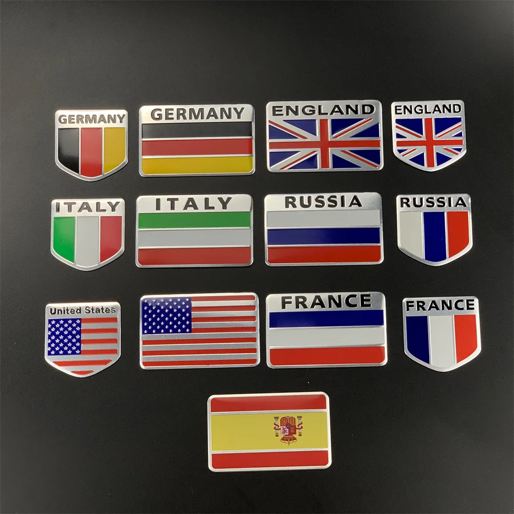 Алюминиевая наклейка на автомобиль с национальным флагом для Mitsubishi GT-PHEV Delica Xpander L200 Mirage Samurai EX Attrage FORTIS