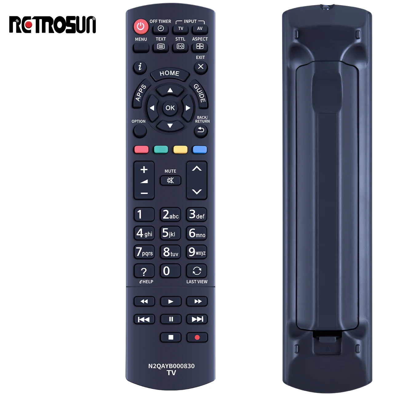 รีโมทคอนโทรลทีวี N2QAYB000830ของแท้ใหม่สำหรับ Panasonic TX-L39E6B H-LR42E6 TX-L24XW6 TX-L39EW6 TX-L39EF62 TX-L39E6BK TX-L32E6Y