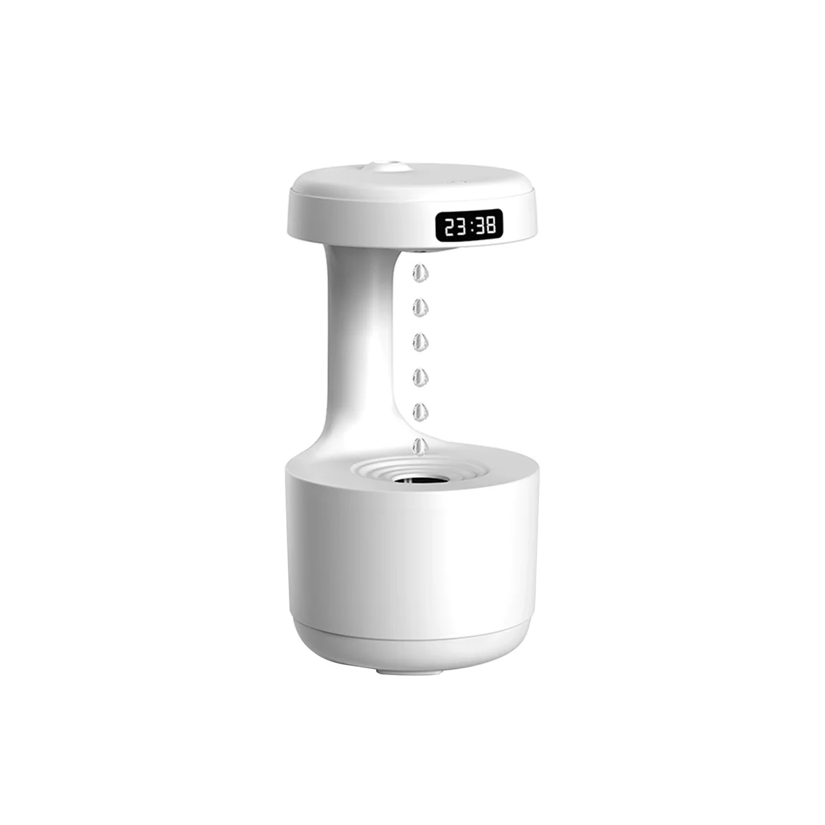 가정용 중력 방지 가습기 물방울 초음파 쿨 미스트 메이커, 침실 사무실용 LED 디스플레이 포함, 800ml