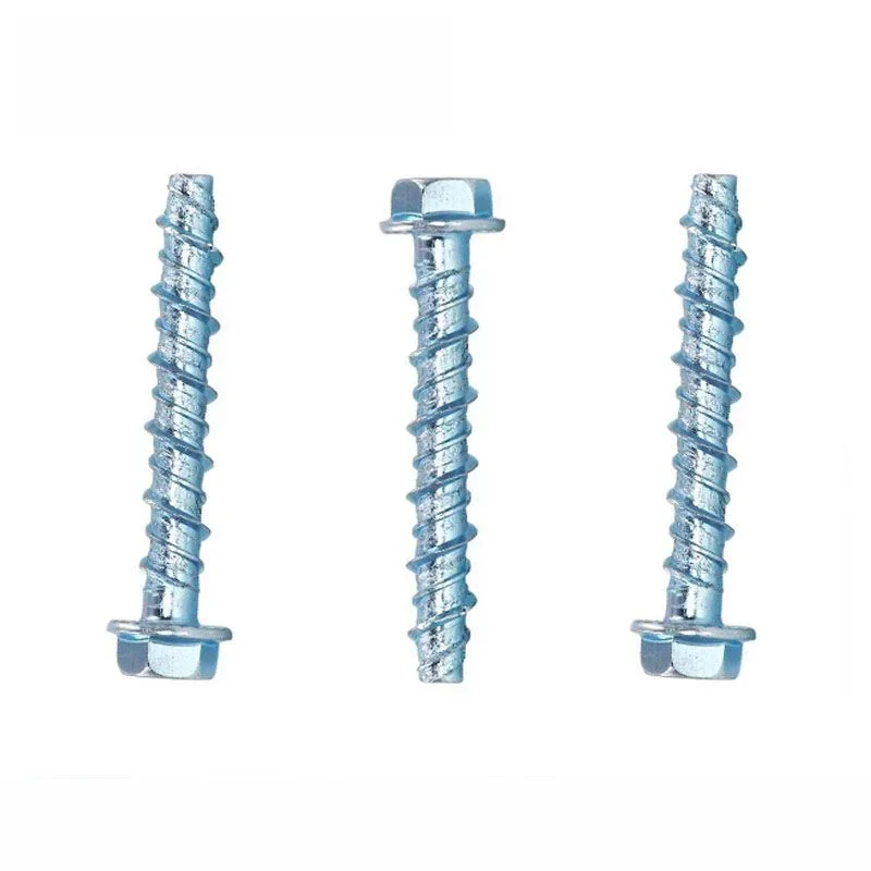 10Pcs Self Tapping Screws Set Hexagonal Self Cutting Anchor Bolt Concrete Cement Self-cutting Screw Expansion Nail Screws Kit M6