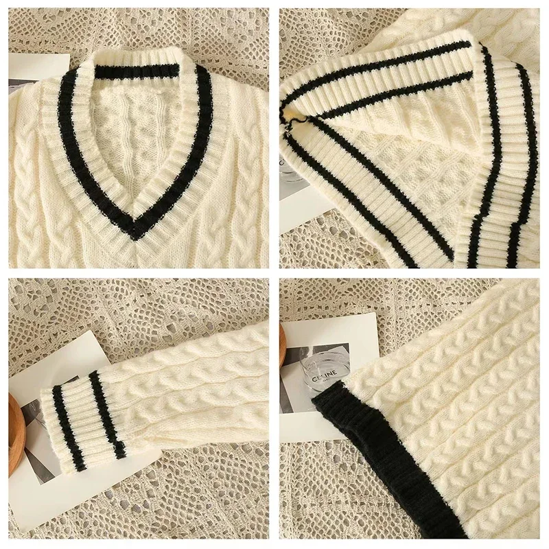 Women Preppy Style Winter Set Long Sleeved Knit Tops and Skirt Set Loose Sweater+Casual High Waist Bodycon Mini Skirt Fall Suit