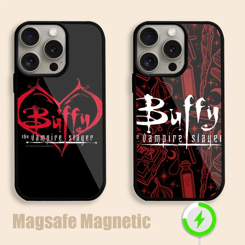 Buffy the Vampire Slayer  Phone Case For iPhone 15 14 13 12 11 Pro Max Plus Magsafe Magnetic Wireless Charging Cover