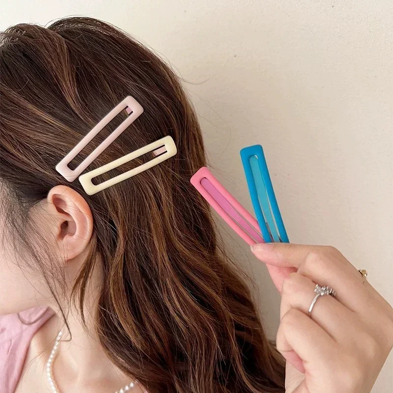 Pacote de 6 grampos laterais de cabelo sólidos fofos para meninas e mulheres, grampos de cabelo para festa de feriado em formato de caranguejo,