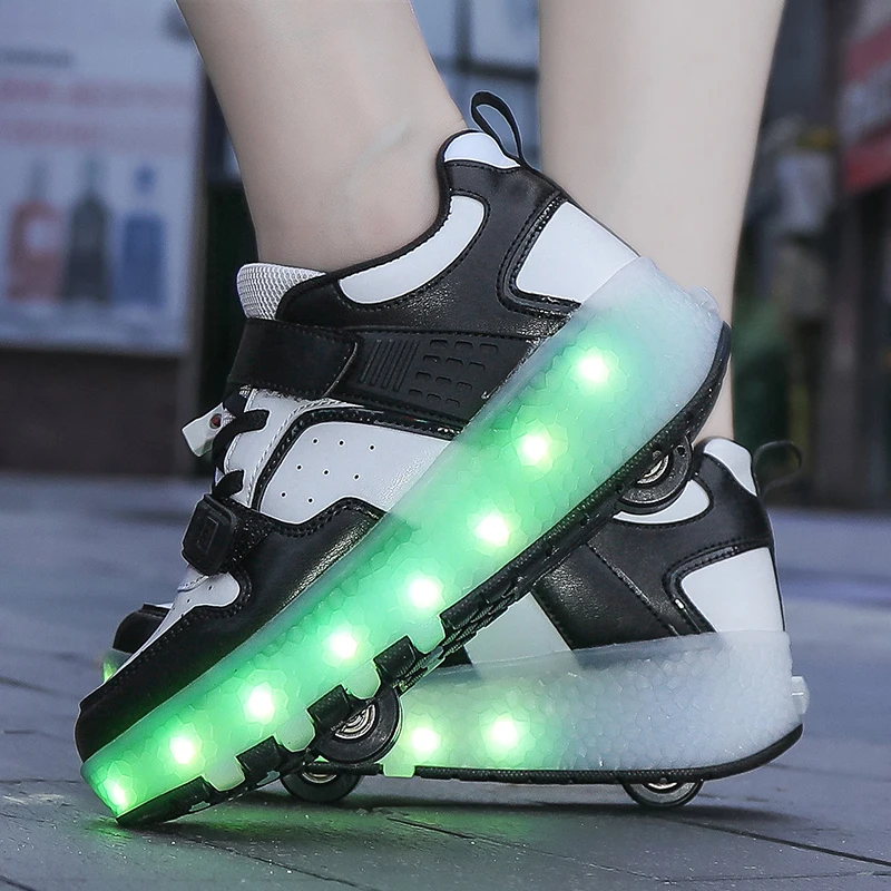 

2025 New Kids' Skating Shoes: Invisible 4-Wheel Roller Sneakers – Boys' & Girls' Student Sports Heelys