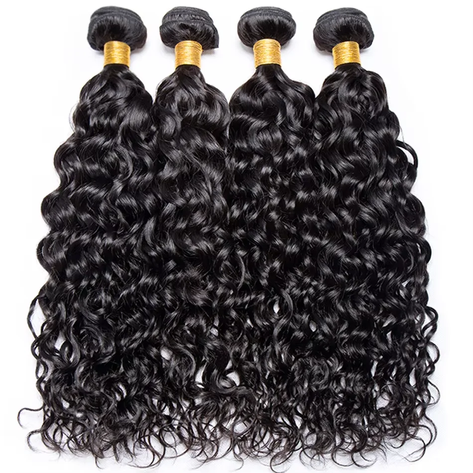 Bündel mit Wasserwellen-Strukt – Deep Wave 3 Bundles With Closure Bewertung und Preis