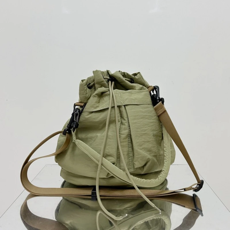 

Teen Girls' Oxford Drawstring Bucket Bag 2025 - Summer Crossbody Purse for Casual Commute