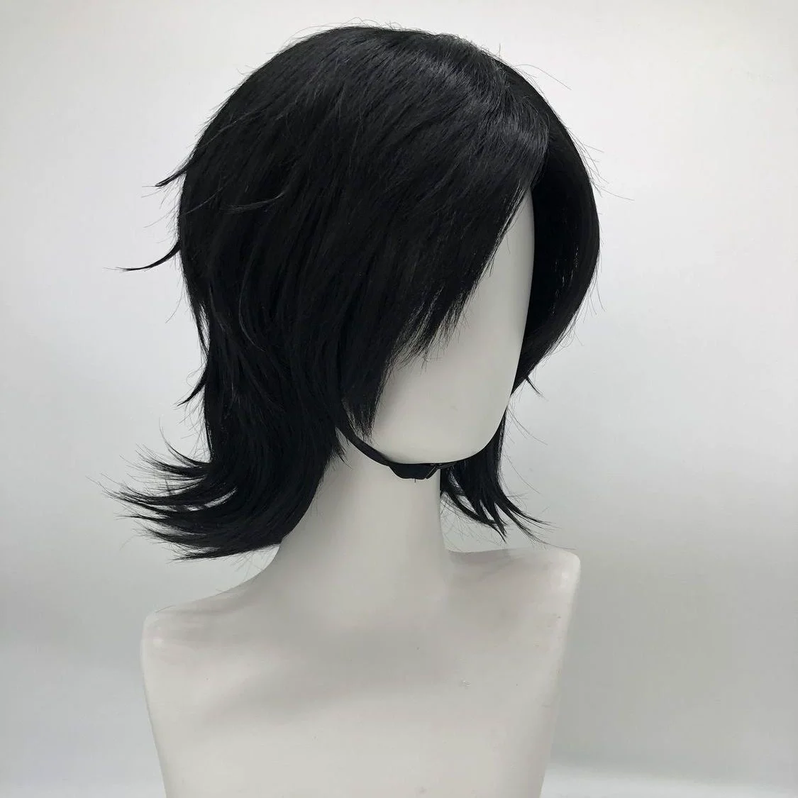 Time Raiders Cosplay-Perücke mit schwarzer Brille – Anime-Kostüm-Styling-Perücke für Männer und Frauen, hitzebeständiges Kunsthaar