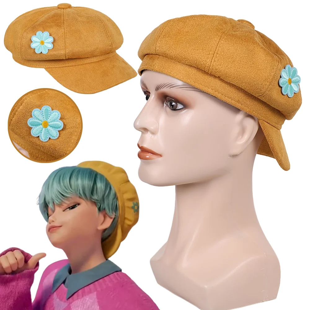 

KPOP охотники на демонов Saja для мальчиков, детская косплей, желтая шляпа, кепка, берет, повседневная одежда, реквизит для ролевых игр, Хэллоуина, аксессуары для костюмов