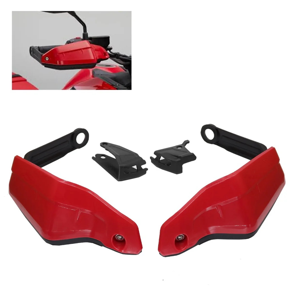 For CRF1100L Africa Twin 2020 2021 2022 Motorcycle Handguard Extensions Hand Shield Protector Cover ,Red