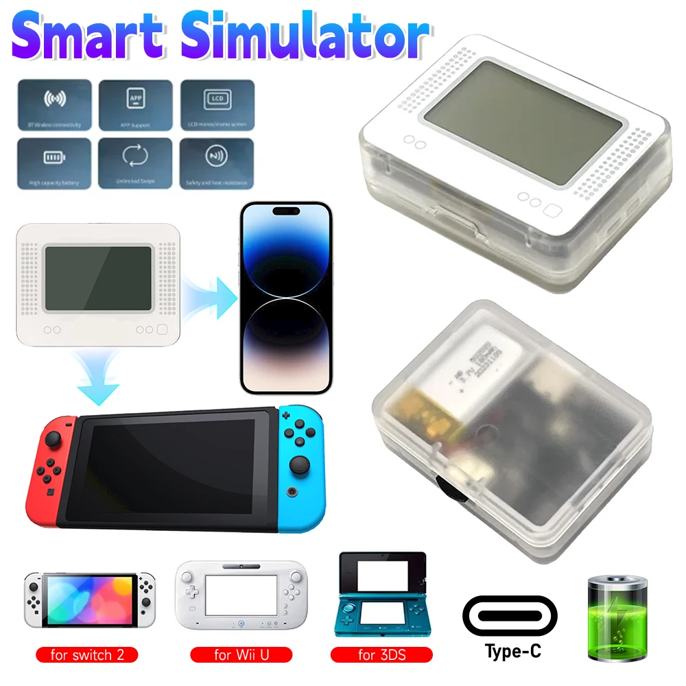

Для Amiibo Pixl Emulator Simulator NFC Сменный эмулятор ЖК-экран Интеллектуальный эмулятор для Switch/Wiiu Консольные аксессуары