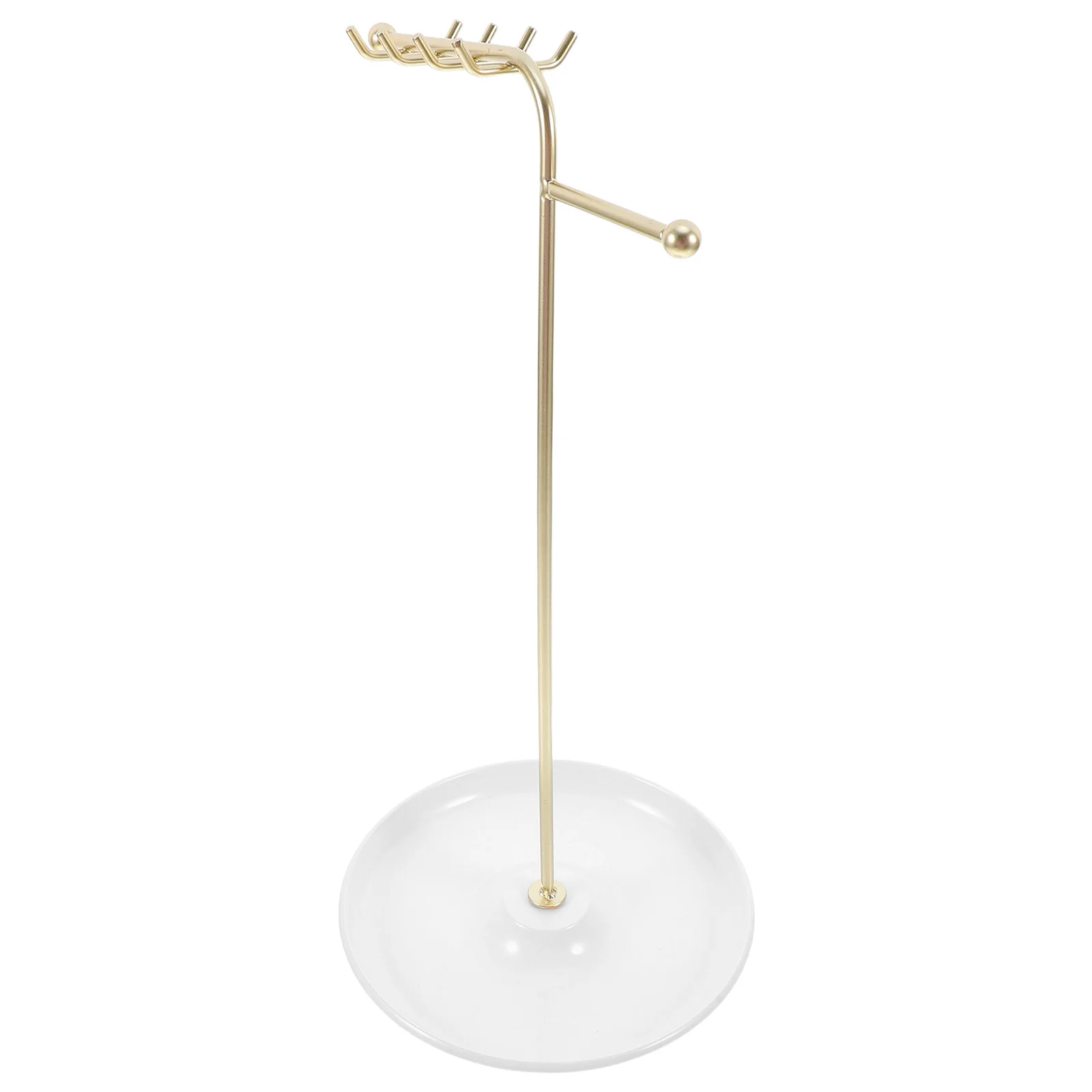 

Т-образный держатель для ожерелья, подставка для ювелирных изделий, металлический поднос, минималистичный компактный органайзер для серег, ожерелий, дома