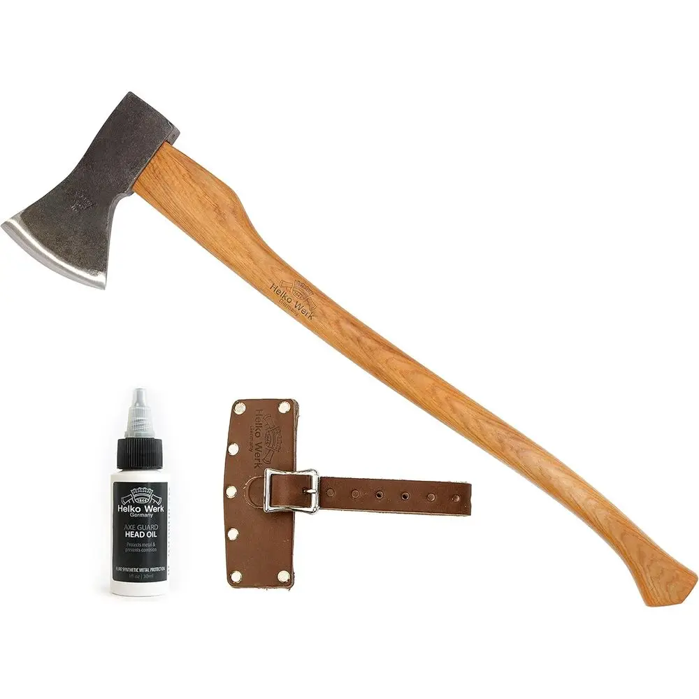 

Woodworker - Made in Germany Heavy Duty Felling and Cutting Axe, Large German Forest Axe - Head 3.5 lbs, Handle 31 in. (Bavarian