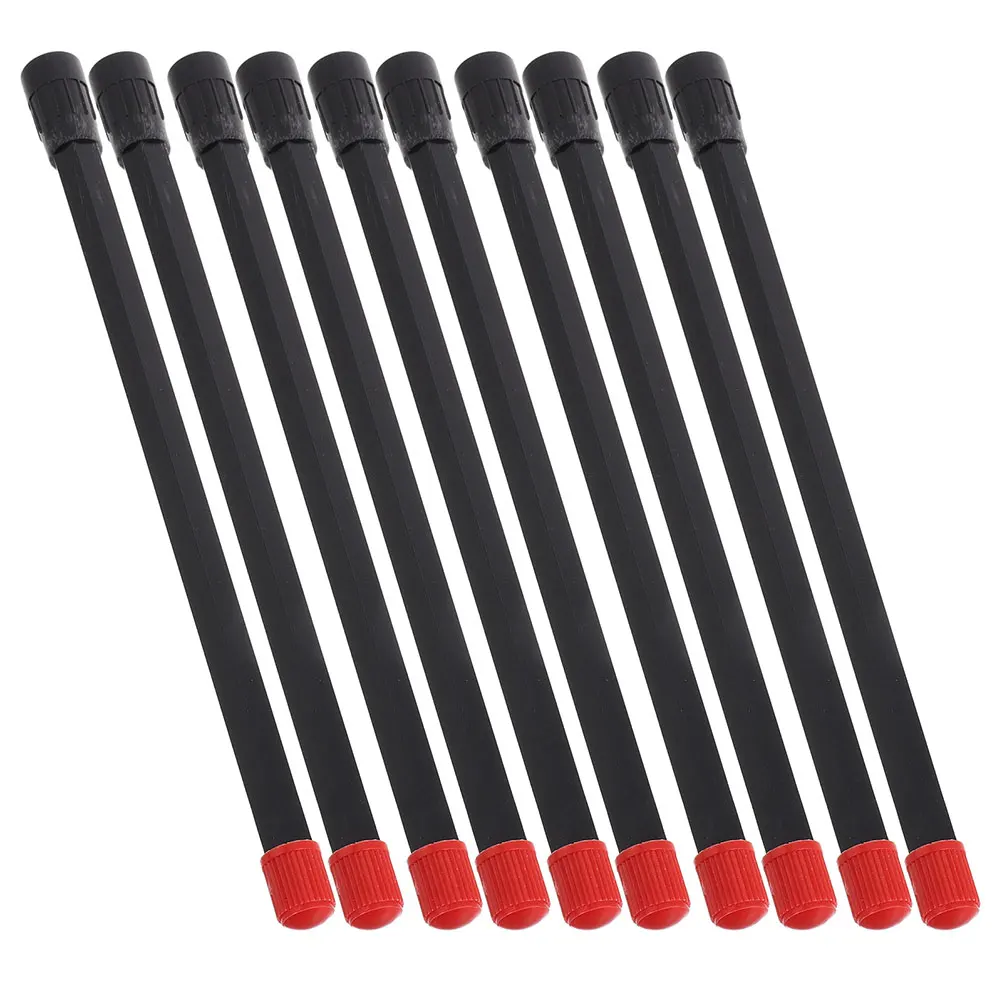 

10pcs 180mm Black Plastic Tire Valve Stem Extenders for Car Motorcycle Bicycle Accurate Inflation Secure Connection