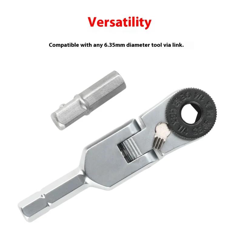 

New Socket Torque Wrench Hand Tools 6.35mm Screwdriver Stainless Steel Hexagonal Ratchet Wrench Toughbuilt Mechanic Manual Tools