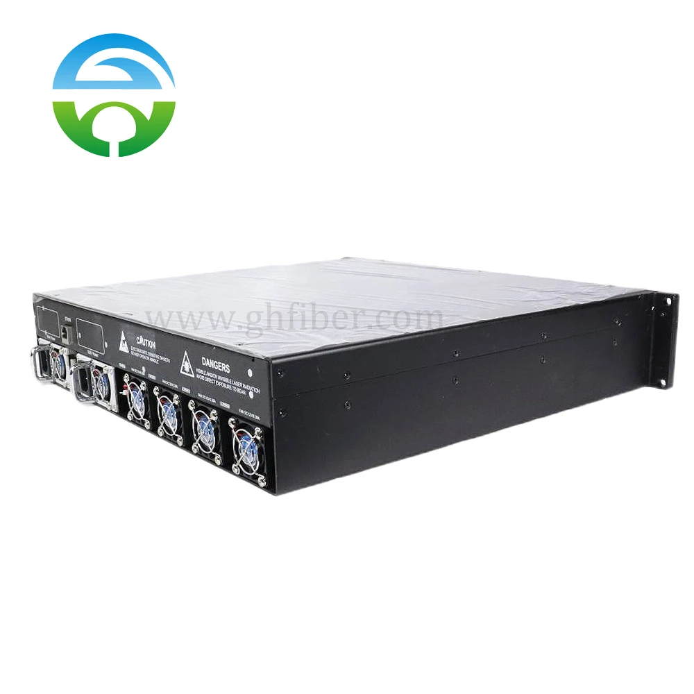 Amplificador óptico con fuente de alimentación dual, CATV YDFA, 32 vías, WDM EDFA, 1550 nm