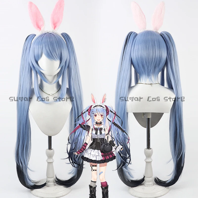 Game Virtual YouTube Vtuber Usada Pekora Cosplay Wig Synthetic Heat Resistant Fiber Hair Halloween Carnival Party Props Women