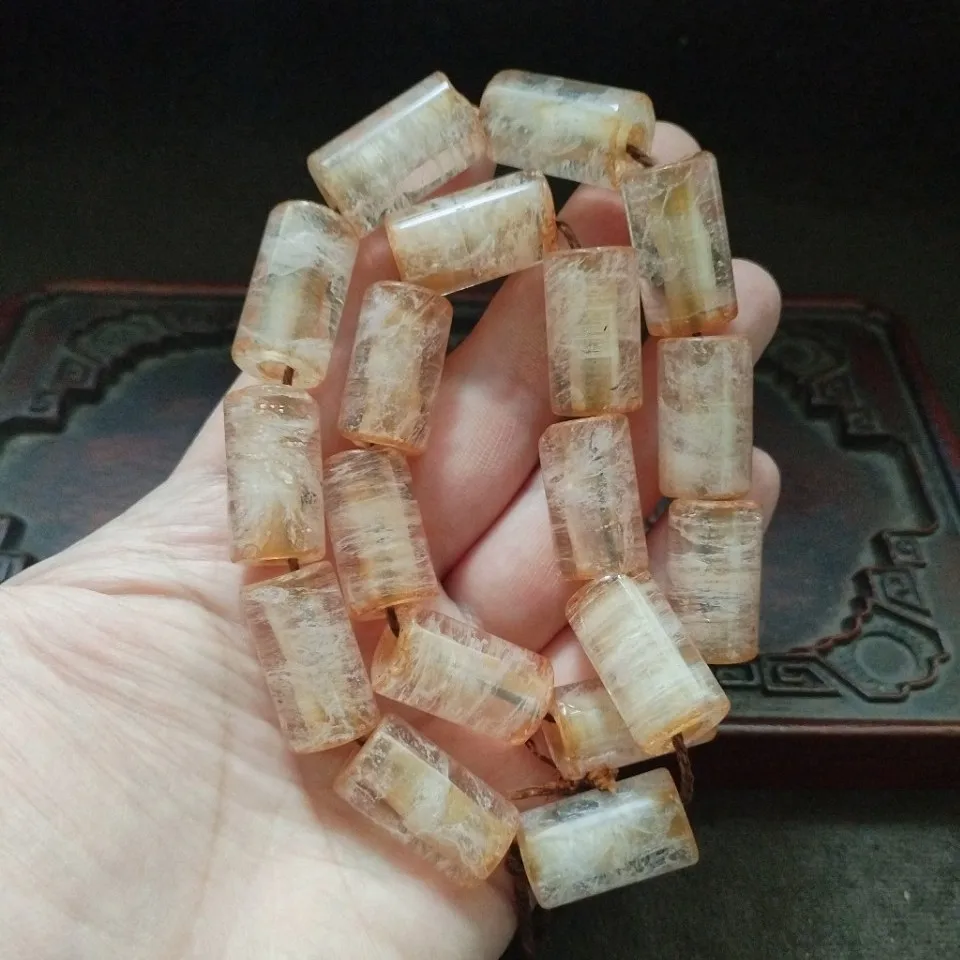 Ethnic Vintage Long Tube Cylindrical Loose Beads Bead Strand for DIY Necklace Bracelet Handmade Jewelry Making Supplies