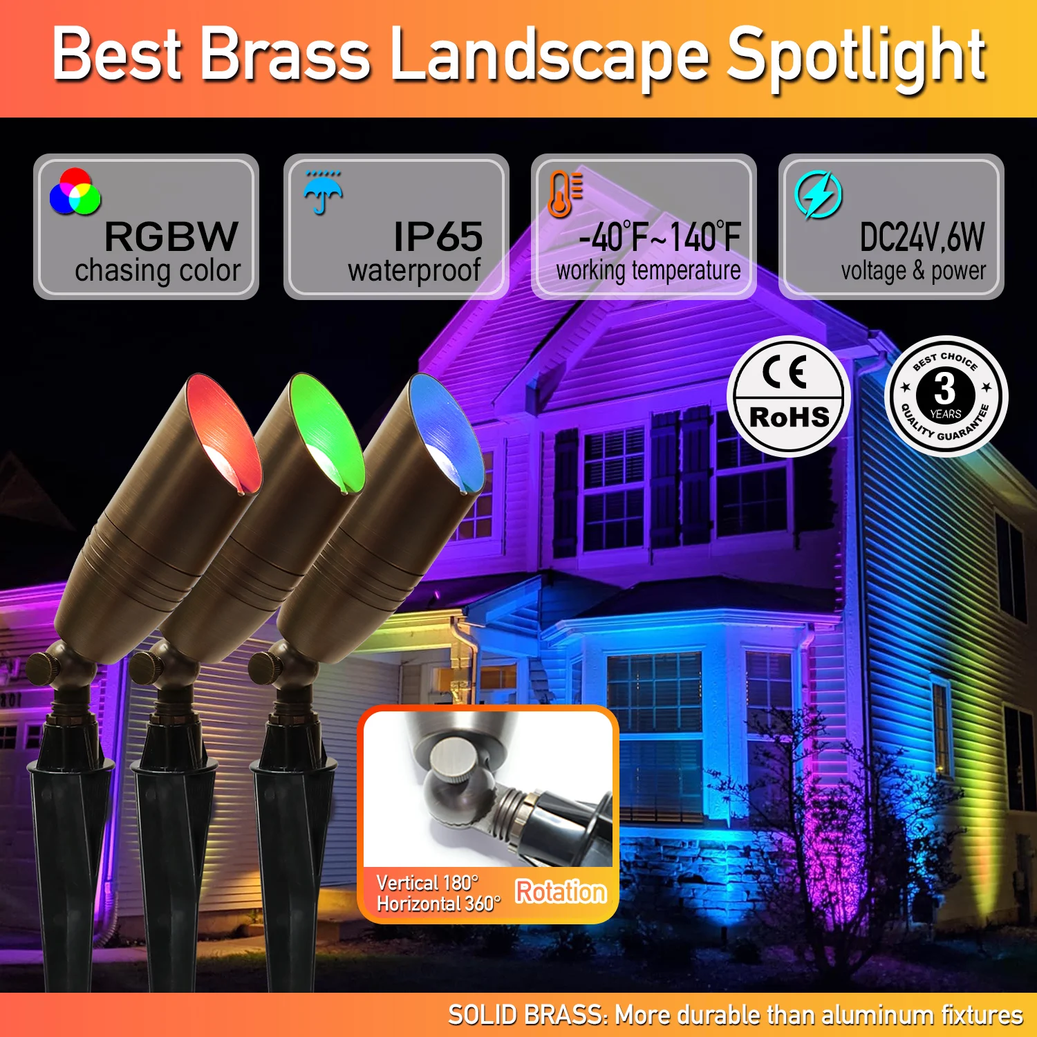 Full Brass Outdoor Landscape S - огляд і ціна Outdoor Lighting Brass