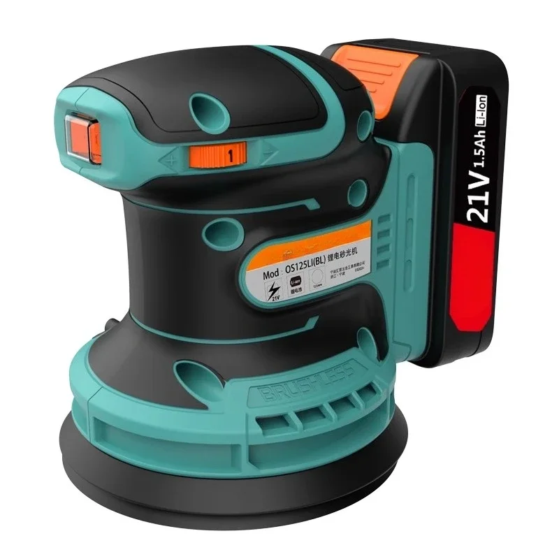 Lithium battery sandpaper machine sander wood flat sander rechargeable wall polishing brushless electric polisher