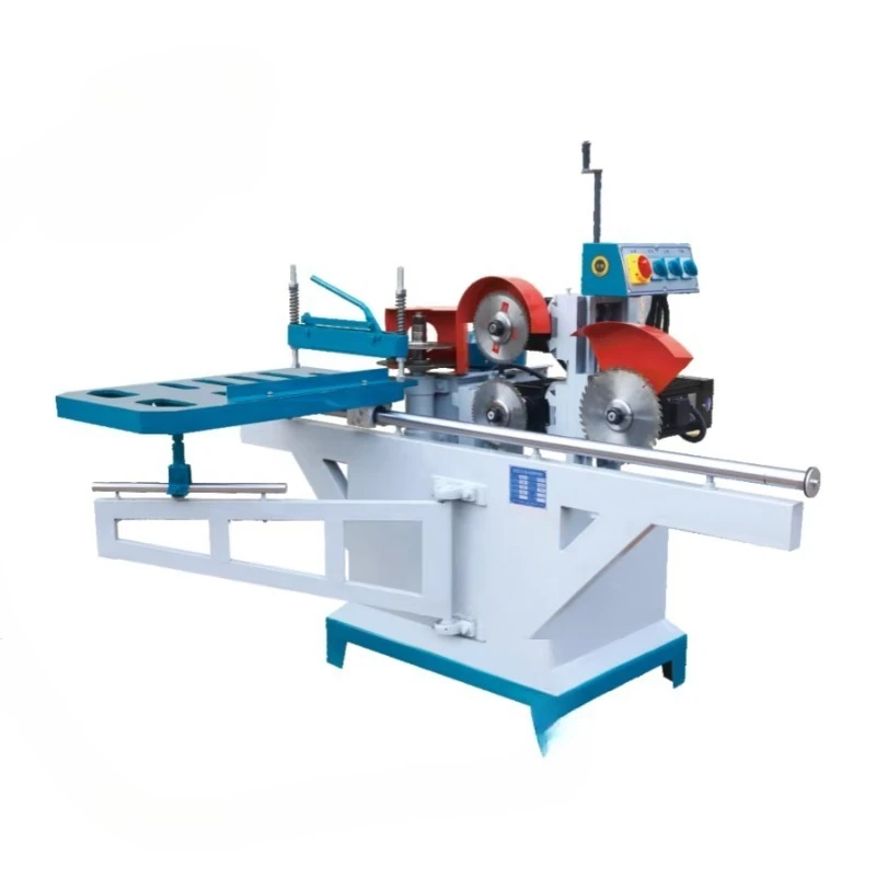 WELLMAX Woodworking Tool Circular Guide Pneumatic Five Disc Tenon Machine Double Track Mortise and Tenon Machine