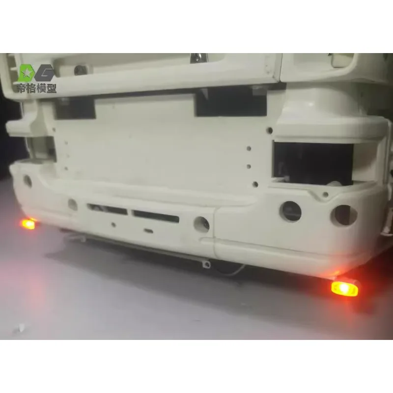 LED Front Bottom Marker Light Accessories for 1/14 Tamiya RC Truck Trailer Tipper Scania 770S R620 56368 DIY Car Upgrade Parts