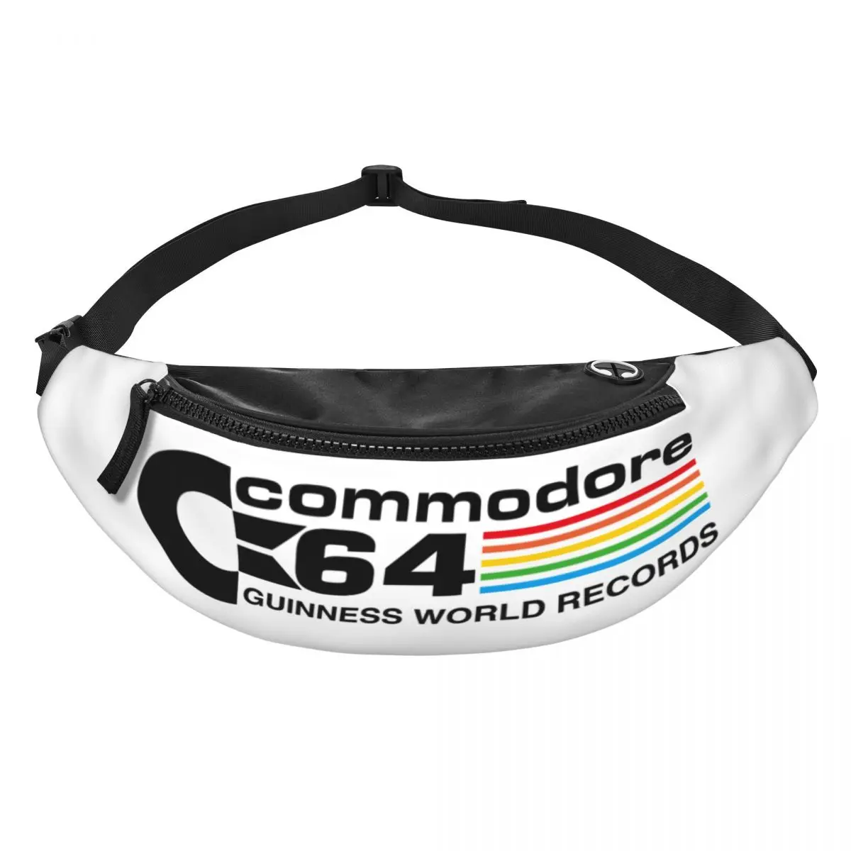 Sac Banane Personnalisé avec Logo Commodore pour Homme et Femme, Sacoche à Bandoulière Cool pour Geek, Ordinateur, Voyage, Téléphone, Argent, Poudres