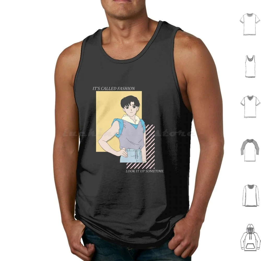 Who Let This Man Dress Himself Tank Tops Print Cotton Sm Smfans Fans Mamoru Mamoru Chiba Tuxedo Usagi Retro Vintage