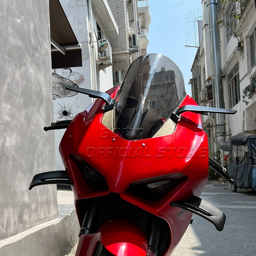 Stealth mirror For Ducati Panigale V4 V4S PANIGALE V2 V2S Motorcycle Rear Side Rearview Mirrors with LED turn signal