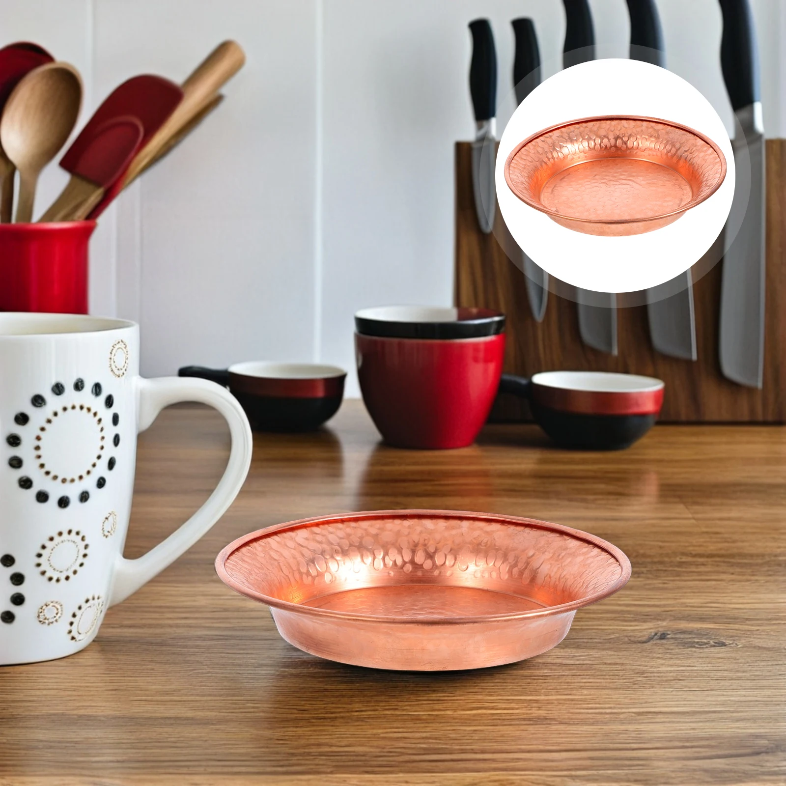 

Handcrafted Copper Decorative Bowl Unique Sauce Dish Offering Jewelry Tray Rustic Home Decor Altar Plate Serving Bowl