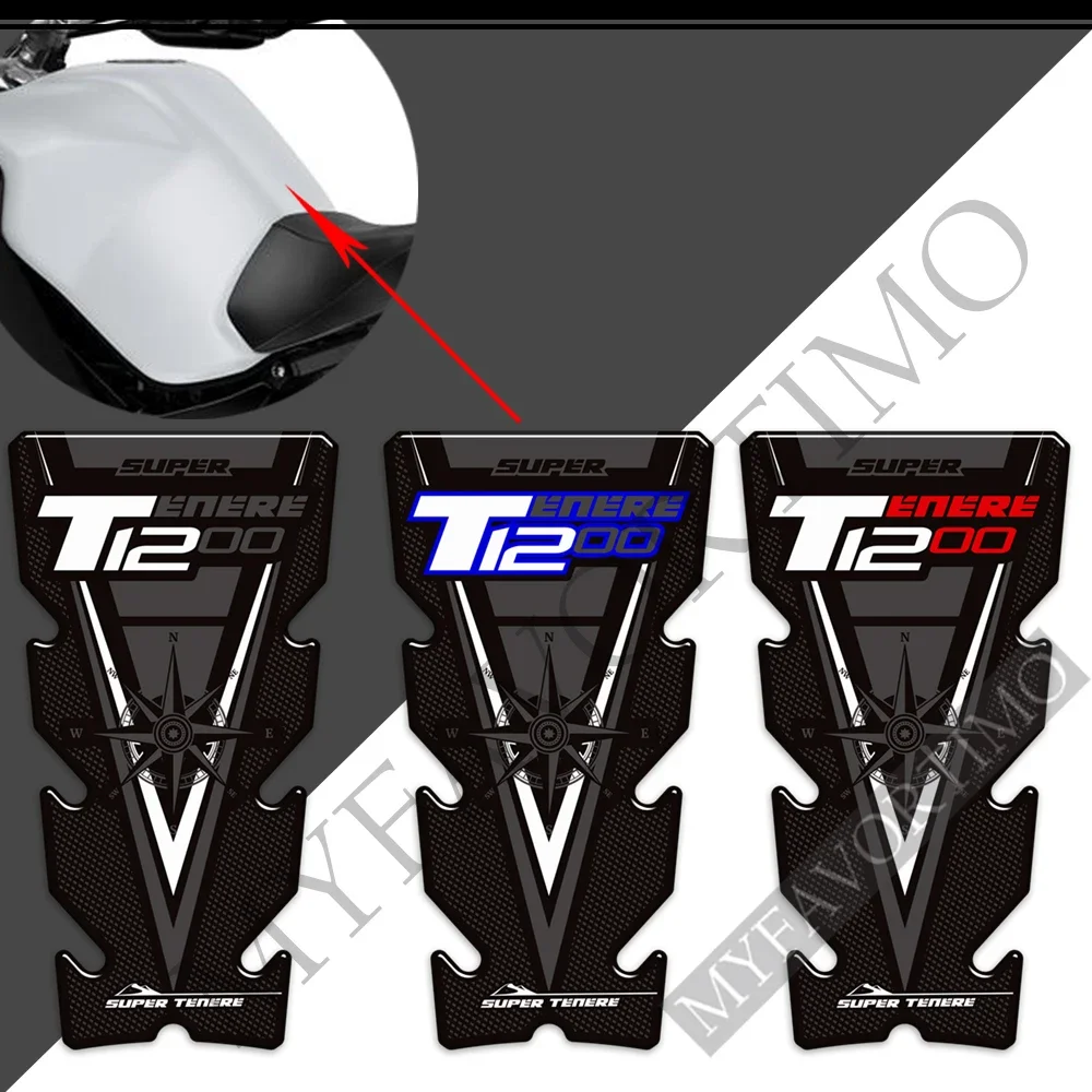 

NEW For Yamaha Super Tenere XT1200X XT1200ZE XT 1200 Z ZE ES XTZ XTZ1200E Gas Fuel Oil Kit Knee FishDecals Tank Pad 3D Stickers