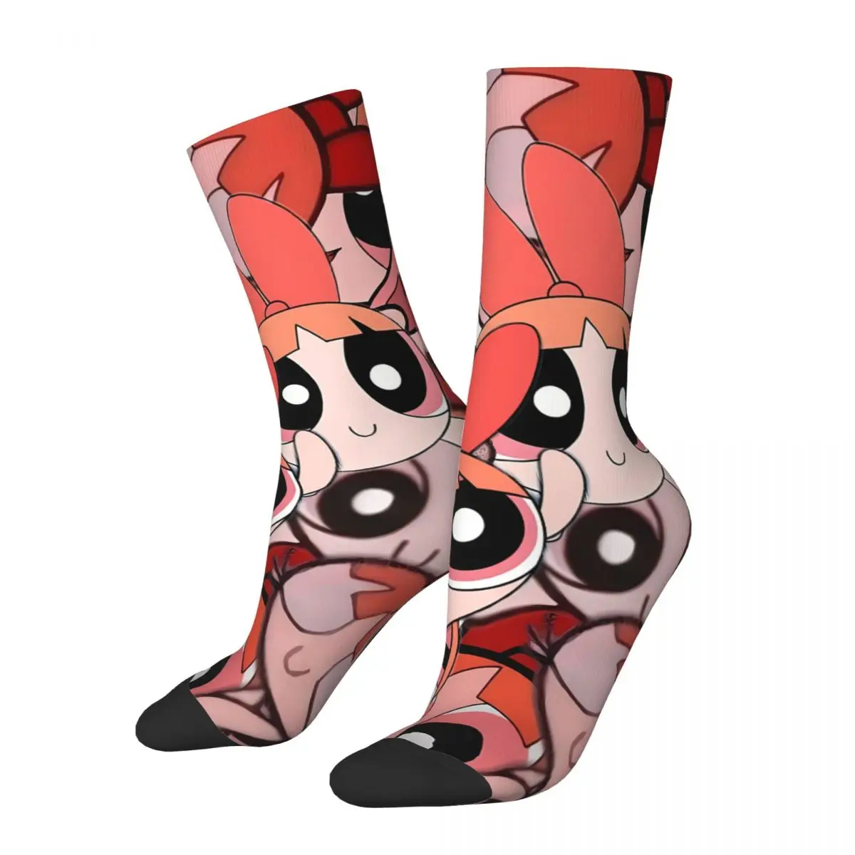 

Cute Red Girl Sock Printed Man Polyester