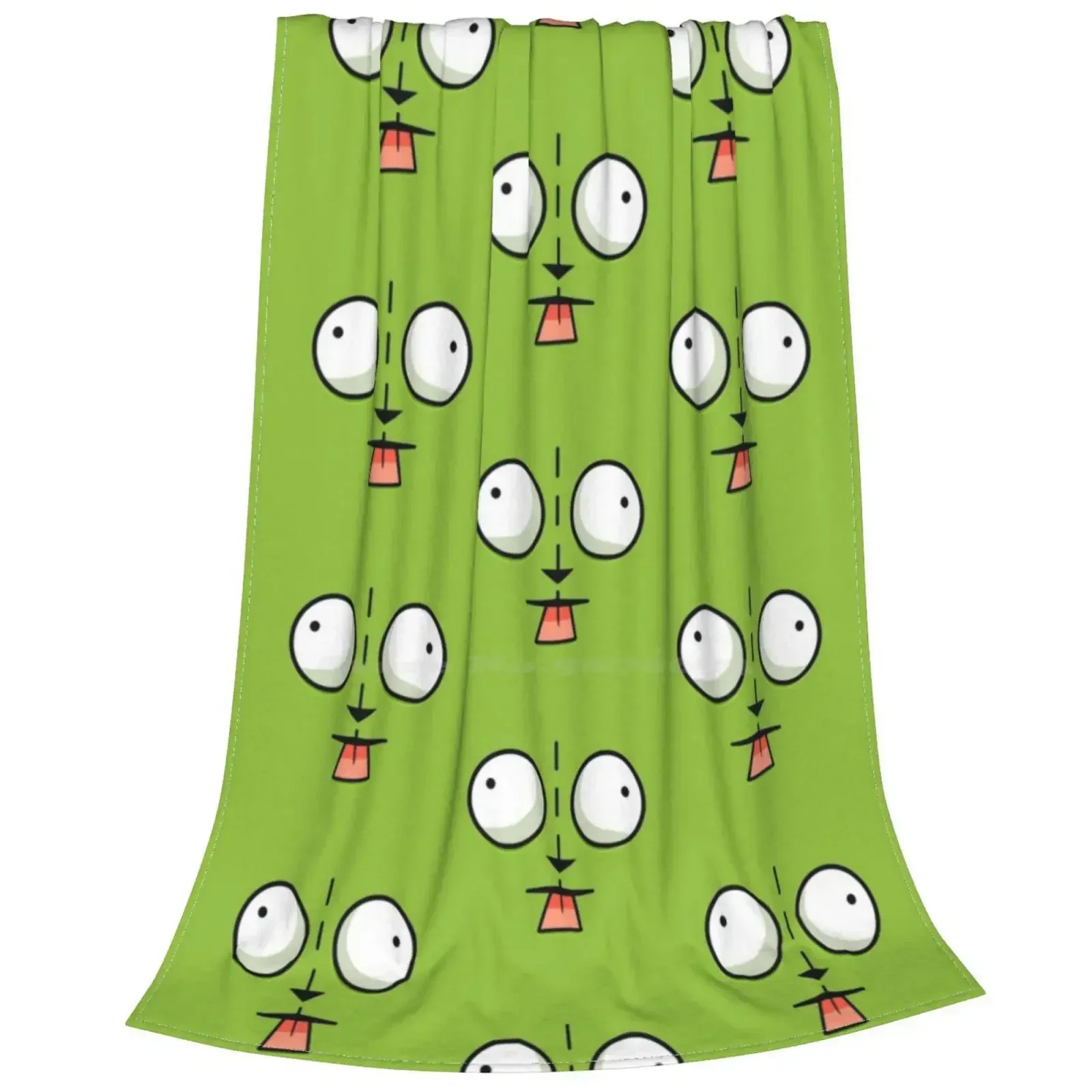 Gir Face-Invader Zim Cartoon Soft Warm Light Thin Blanket Gir Face Gir Artwork Cartoon Invader Zim Gir Invader Zim Artwork Gir