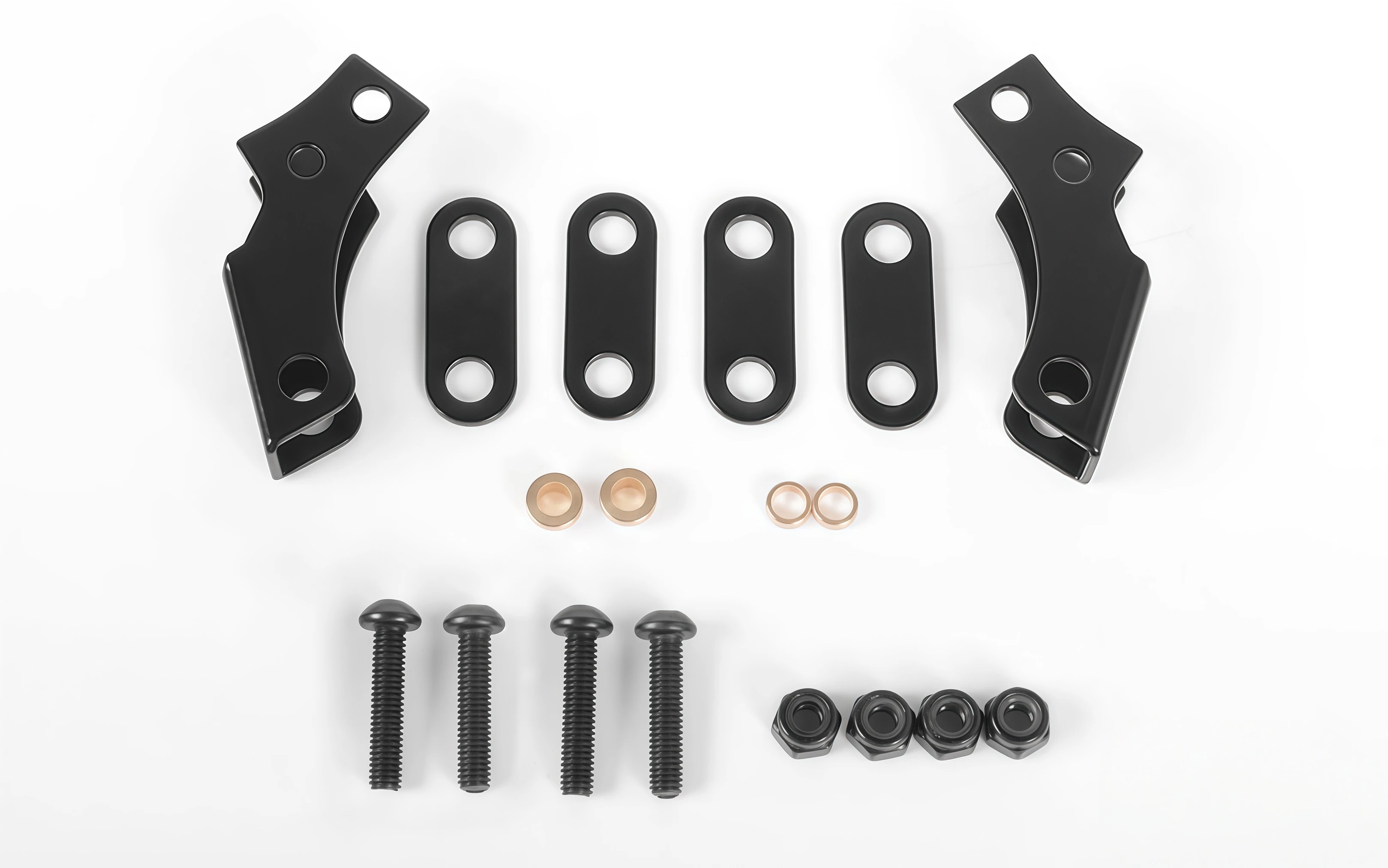 Reverse Mount Spring Hanger Conversion Kit for 1/10 Scale RC Crawler Toys RC4WD TF2 and TF2 LWB Chassis