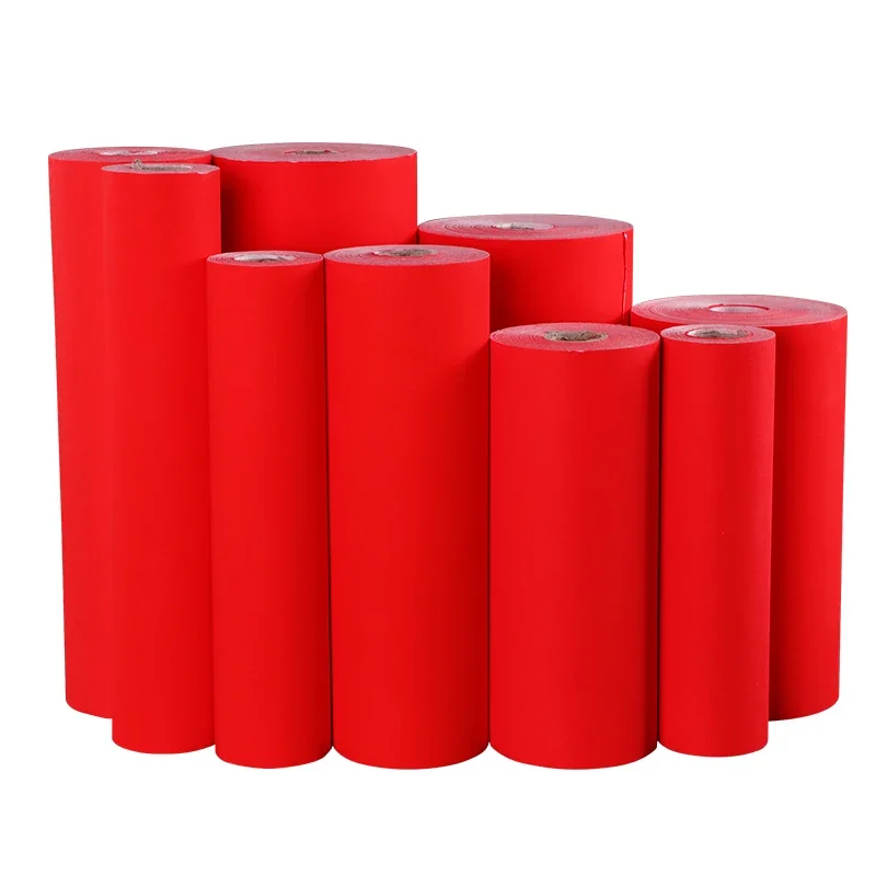 

Spring Festival Couplets Calligraphy Paper Red Half-Ripe Xuan Paper Non-fading Red Chinese Xuan Paper for Writing Paper Cutting
