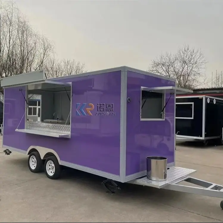 モバイルフードトラック、完全なケータリング機器、ストリートファーストフードトレーラー、ピザカート、販売用バン、アウトドア