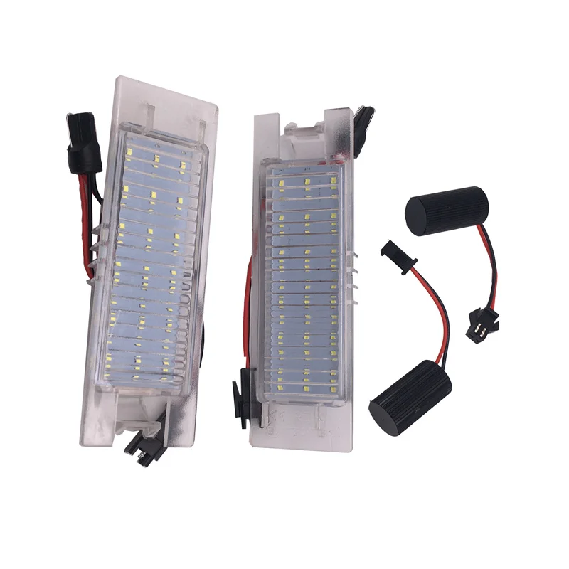 2pcs LED License Number Lamps Plate Lights for Opel Astra H J Corsa C D Insignia Tigra B Twintop Vectra C Zafira B OPC