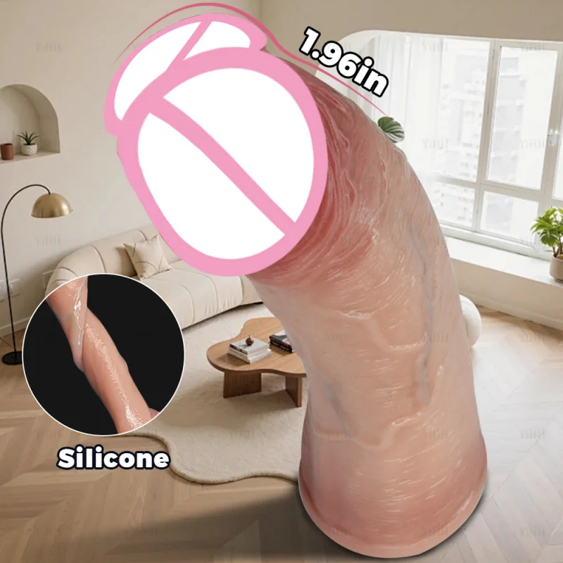 Reusable Condom Cock Sleeve Realistic Penis Extender Soft Silicone Condom Enlargement Penis Sleeve Sex Toys for Men Sexual Tools view 2